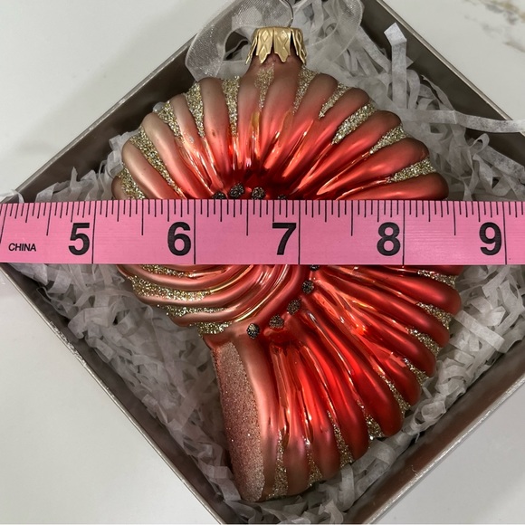 CONCH SHELL Glass Ornament Home Decor Poland NORDSTROM HOME Year Around - Picture 6 of 8